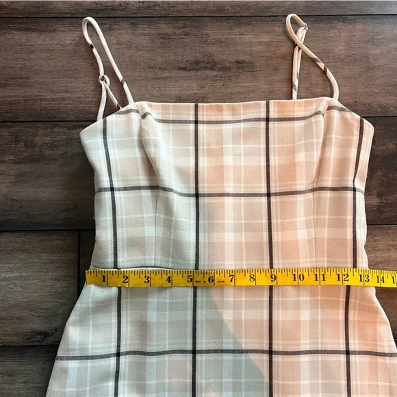 ARITZIA Wilfred New Classic Plaid Mini Dress Size 4 Summer - Picture 12 of 14